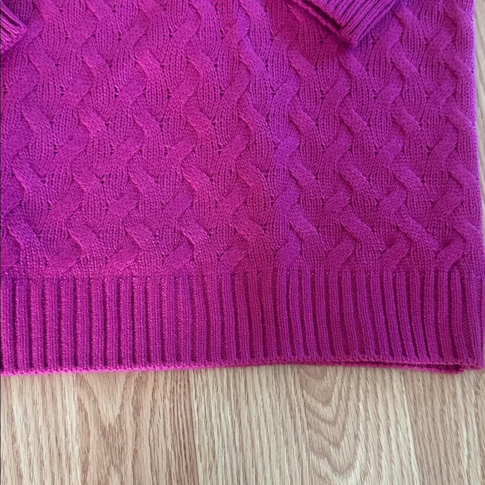 Pink Cable Knit Sweater National PXL - Picture 7 of 8